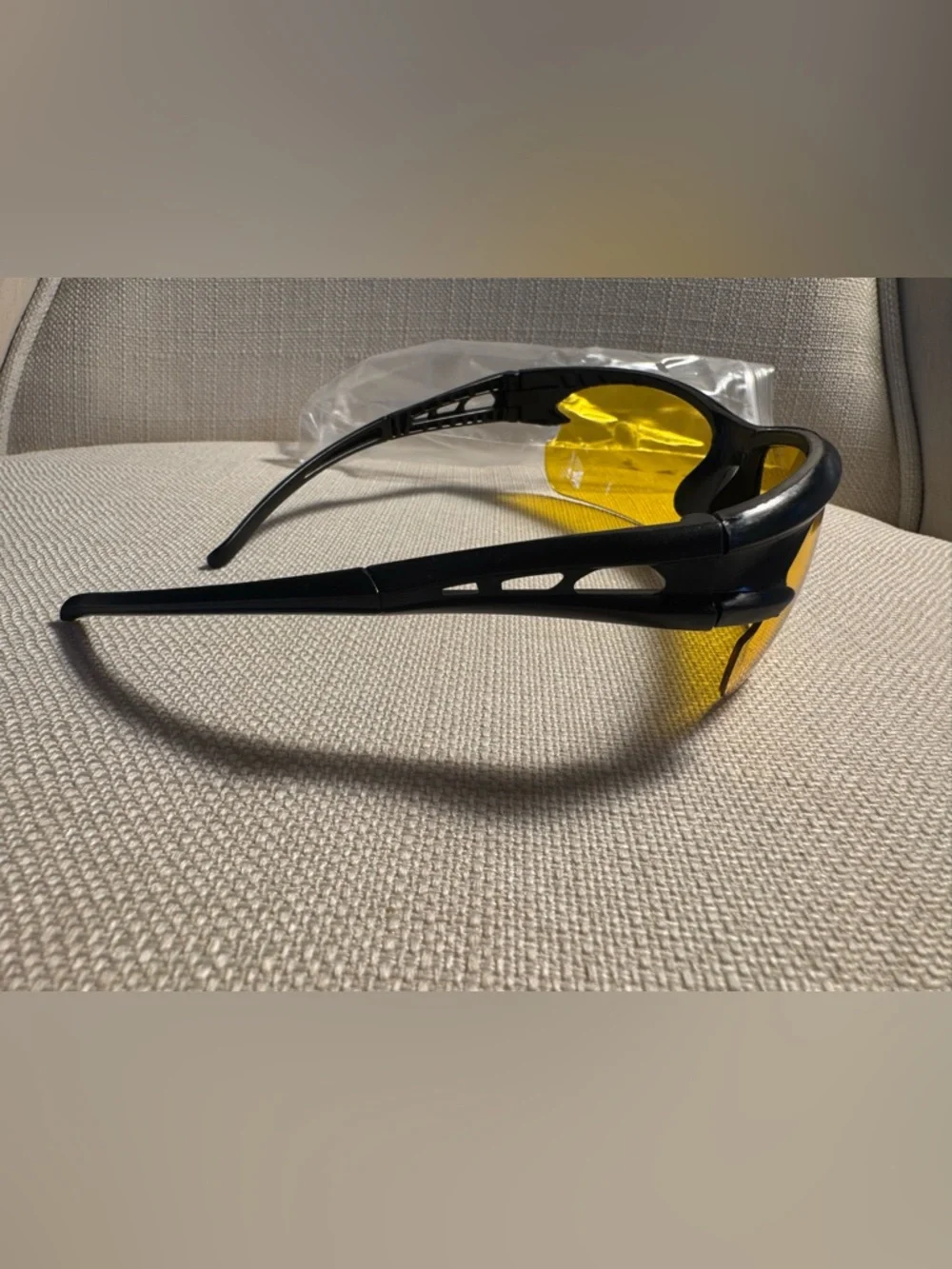 Black Frame Yellow Lens Anti-Glare Computer Glasses